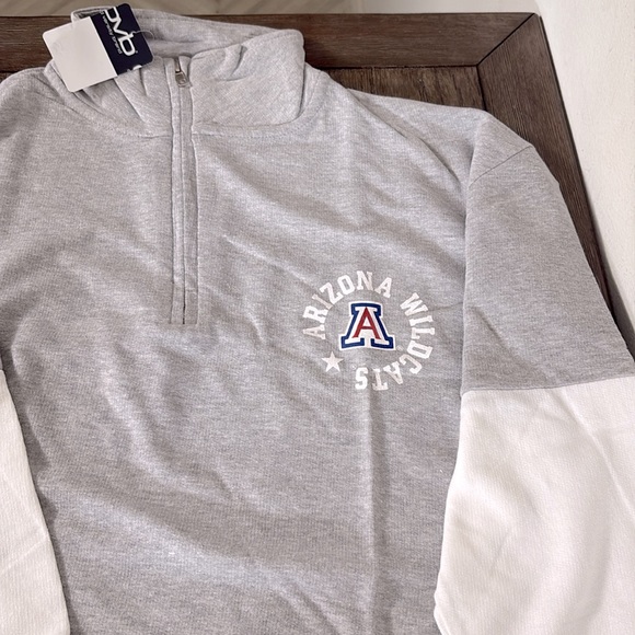 NWT [Old Varsity Brand] Arizona Wildcats NCAA 1/4 Zip Pullover Top Women’s Large - Picture 5 of 12